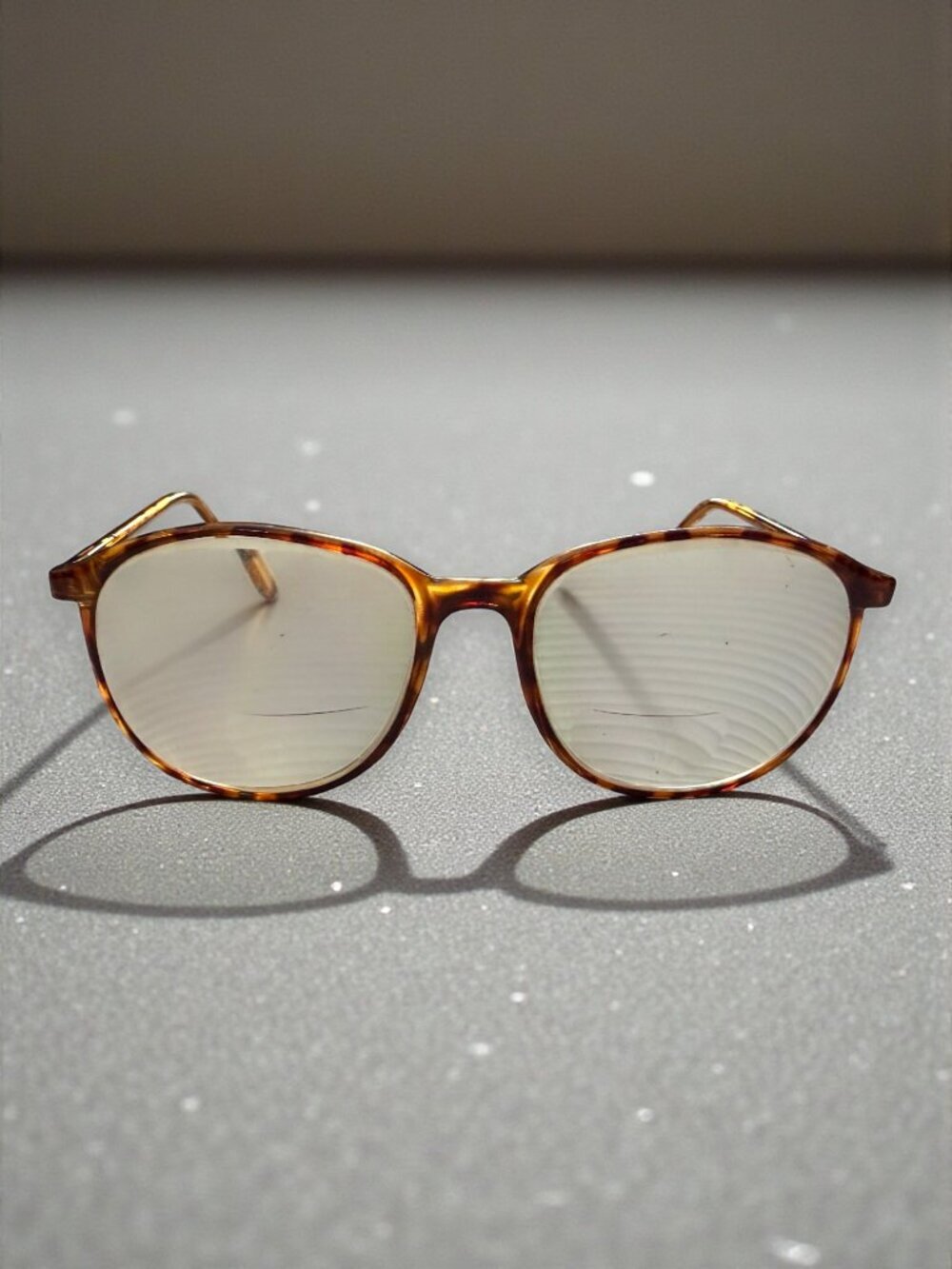 Vintage Girard 90s 5966 Tortoise Eyeglass Frames France 53-17-135 Retro